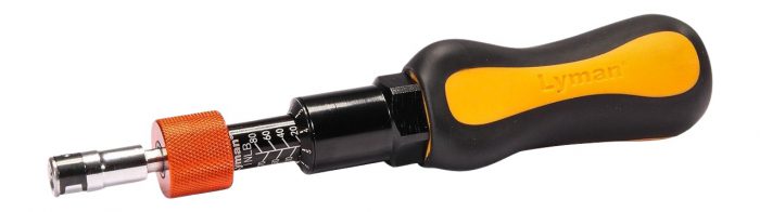 Lyman 7031300  Torque Wrench Black/Orange Steel Rubber Handle