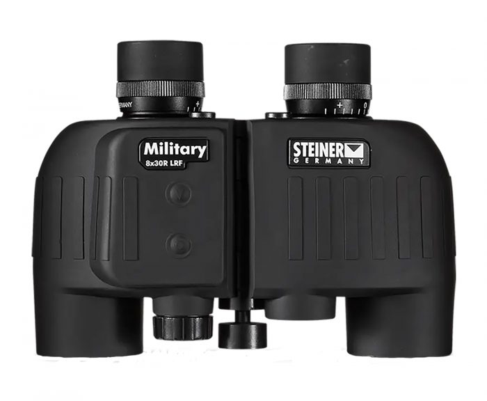 Steiner 2680 M830r Laser Rangefinder 8x 30mm Mil Radian Ranging Reticle, Floating Prism Auto Focus, Black Makrolon w/Rubber Armor
