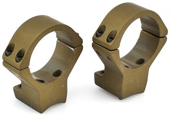 Talley HC850735 Scope Mount/Ring Combo  Burnt Bronze Aluminum 34mm Tube X-Bolt High Rings 0 MOA
