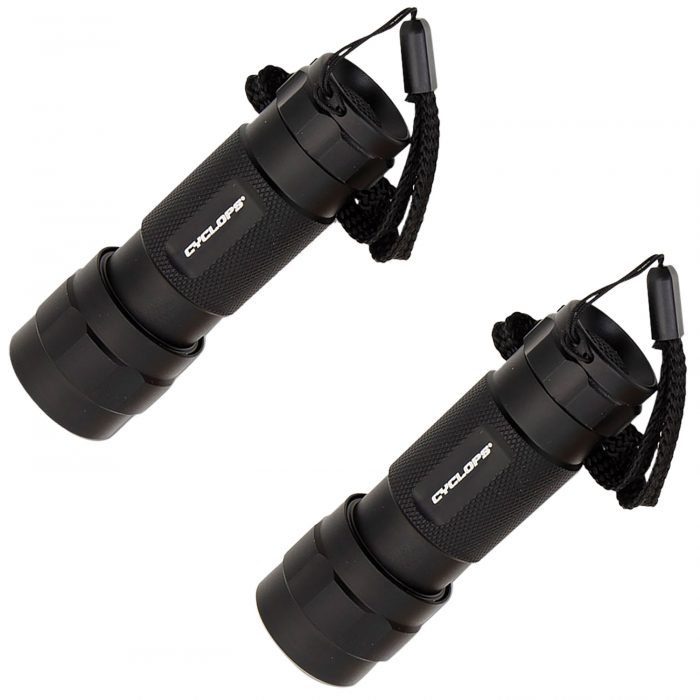Cyclops CYCFL142PK 14 LED Flashlight  Black Anodized 80 Lumens White  14 LED