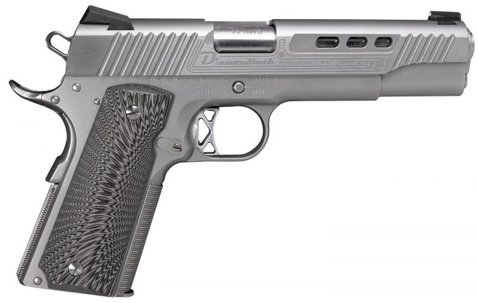 Diamondback DB1911SS 1911 Limited Edition 45 ACP 8+1 5" Stainless Match Grade Barrel, Ported/Serrated Stainless Steel Slide & Frame w/Beavertail, Black G10 Grip