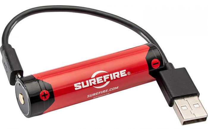 SureFire SF18650B 18650B Battery  Red/Black 3.6 Volts 3,500 mAh (1) Single Pack Rechargeable