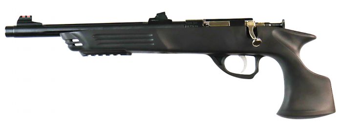 Crickett KSA693 Adult Pistol  22 LR 1rd 10.50" Blued Threaded Barrel w/Cap, Williams Fire Sights, Integrated Picatinny Accessory Rail, Synthetic Grip, Rebounding Firing Pin Safety