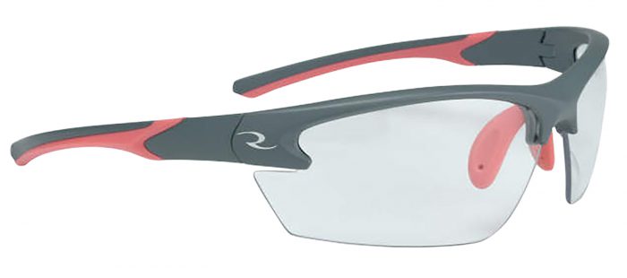 Radians WS6810CS Ladies Range Eyewear Women Clear Lens Gray with Coral Accents Frame