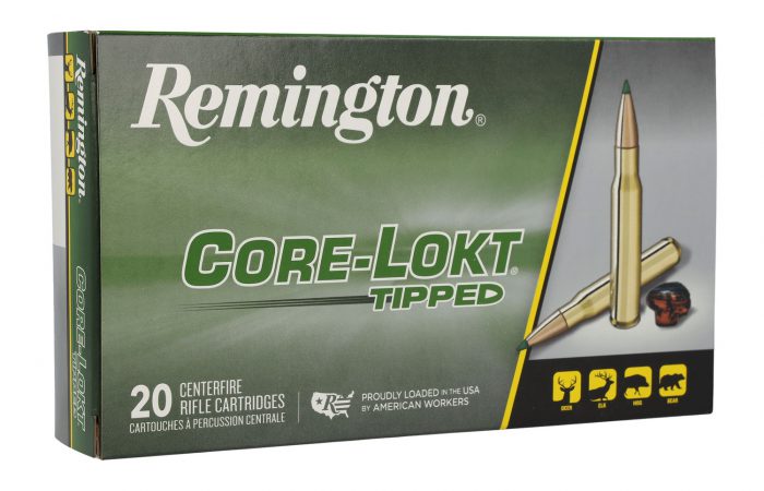 Remington Ammunition 29027 Core-Lokt Tipped 30-06Springfield 150gr Core-Lokt Tipped 20 Per Box/10 Case