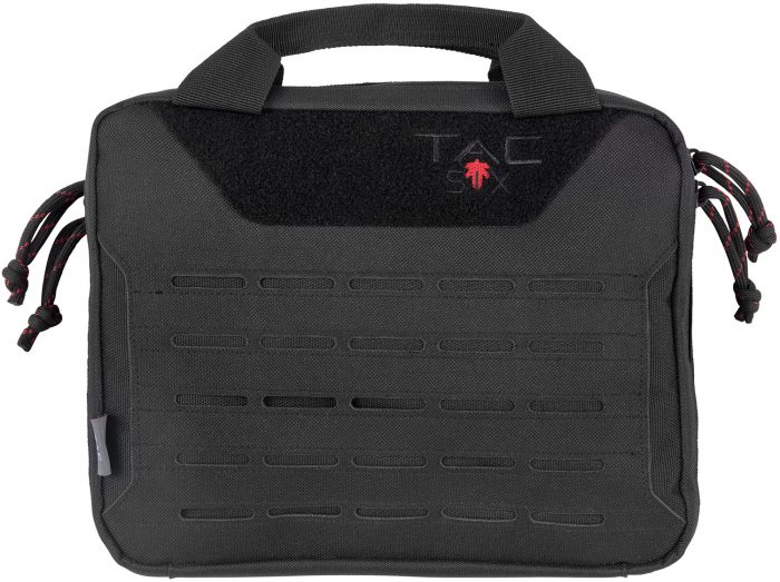 Tac Six 10814 Crew Tactical Pistol Case Black 600D Polyester 2 Handguns