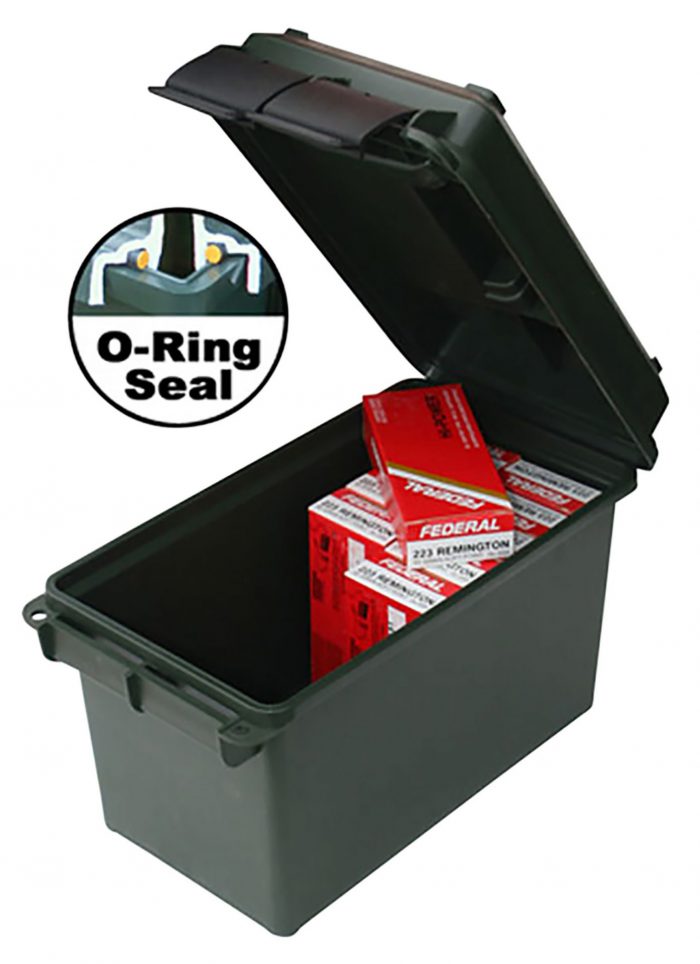MTM Case-Gard AC50C40 Ammo Can  50Cal Rifle Black Polypropylene