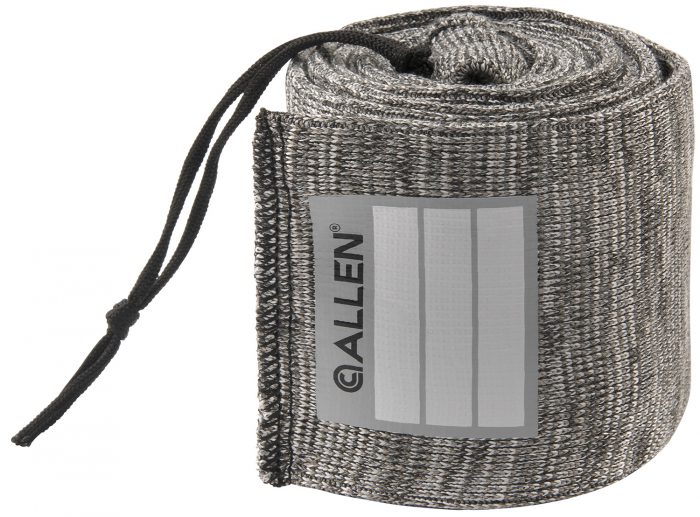Allen 13167 Stretch Knit Gun Sock Gray Silicone-Treated Knit w/Custom ID Labeling Holds Rifles with Scope or Shotguns 52" L x 3.75" W Interior Dimensions