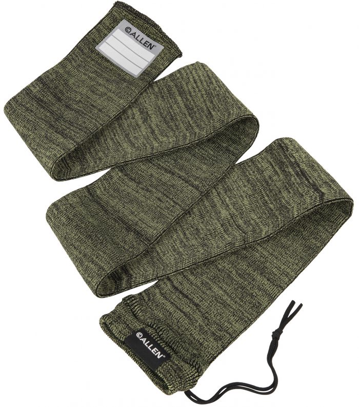 Allen 13171 Stretch Knit Gun Sock Green Silicone-Treated Knit w/Custom ID Labeling Holds Rifles with Scope or Shotguns 52" L x 3.75" W Interior Dimensions