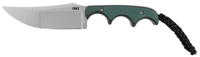 CRKT 2394 Minimalist Katana 3.56" Fixed Plain Bead Blasted 8Cr13MoV SS Blade/ Green Resin Infused Fiber Handle Includes Lanyard