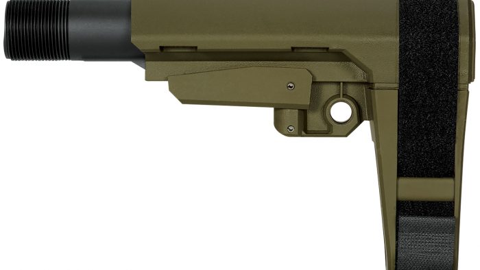 SB Tactical SBA3X04SB SBA3 X Synthetic OD Green 5-Position Adjustable for AR-Platform (Tube Not Included)