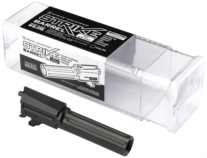 Strike Industries P365BARREL P365  9mm Luger 3.10" Fluted Black Nitride Steel, Fits Sig P365
