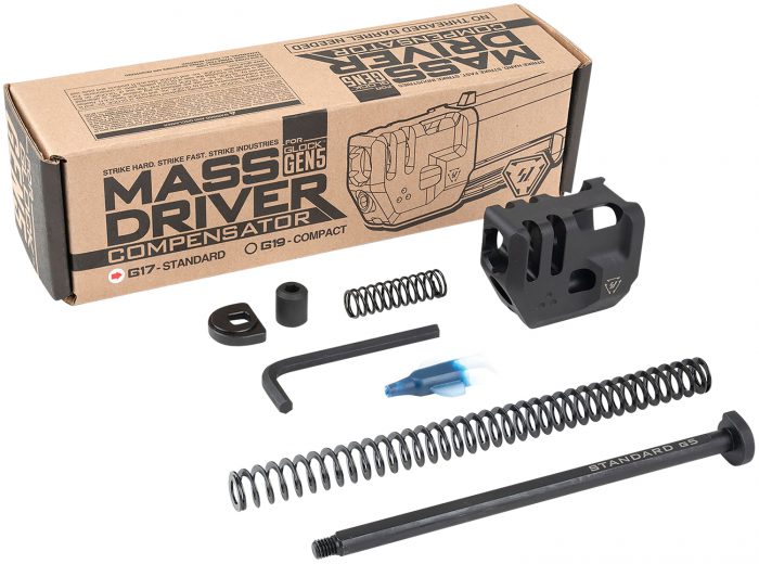 Strike Industries G5MDCOMPS Mass Driver Compensator Black for Glock 17 Gen 5