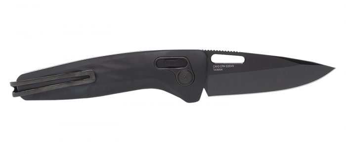S.O.G SOG12730357 One-Zero XR 3.10" Folding Plain Black Chrome Cryo CPM S35VN Steel Blade Black Sculpted Aluminum Handle Includes Pocket Clip