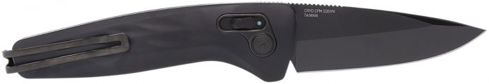 S.O.G SOG15730157 One-Zero Auto 3.10" Folding Plain Black Chrome CPM S35VN SS Blade/ Black Aluminum Handle