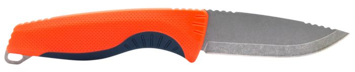 S.O.G SOG17410341 Aegis FX  3.70" Fixed Drop Point Plain Satin 4116 Krupp SS Blade, Recue Red w/Indigo Accents GRN Handle, Includes Sheath
