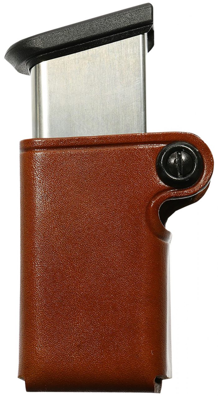 Galco SMC22 SMC Mag Case Single Tan Leather Belt Loop Compatible w/ Walther P99 Belts 1.75" Wide Ambidextrous Hand