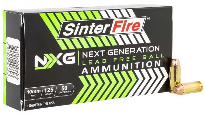 SinterFire Inc SF10125NXG Next Generation (NXG)  10mmAuto 125gr Lead Free Ball 50 Per Box/20 Case