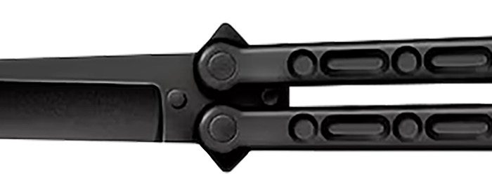 Cold Steel CS-92EAB FGX Balisong 5" Folding Plain Tanto Black Griv-Ex Blade/Handle