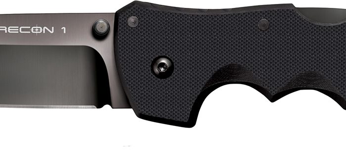 Cold Steel CS27BT Recon 1 4" Folding Tanto Plain DLC Coated American S35VN Blade/ Black Textured G10 Handle Includes Pocket Clip