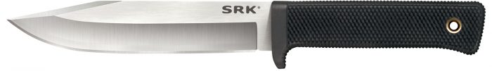 Cold Steel CS-35AN San Mai SRK 6" Fixed Plain Satin VG-10 San Mai Blade/Black Checkered w/Finger Guard Kray-Ex Handle