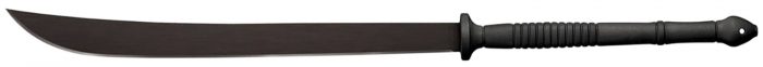 Cold Steel CS97THAMS Thai  22" Black Matte Baked-On Anti Rust 1055 Carbon Steel Blade/ Flat, Oval Black w/Steel Guards Polypropylene Handle 36.50" Long Includes Sheath