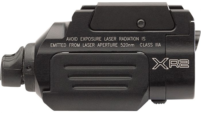 SureFire XR2AGN XR2-A-GN Compact Black Anodized 800 Lumens White LED/Green Laser