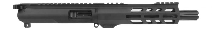 TacFire BU45ACP7 Pistol Upper Assembly  45 ACP Caliber with 7" Black Nitride Barrel, Black Anodized 7075-T6 Aluminum Receiver for M-LOK Handguard for AR-Platform Includes Bolt Carrier Group