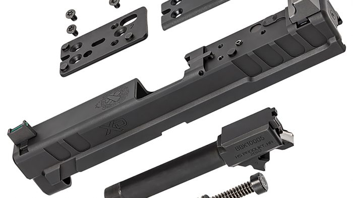 Springfield Armory XD4902 XD OSP  9mm Luger 4" Barrel, Black Steel Slide for Springfield XD with Optics Cut, Suppressor Height Night Sights, Includes Cover Plates