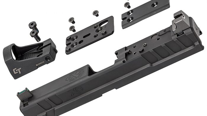 Springfield Armory XD4903 XD OSP  Fits Springfield XD 9mm Luger, Black Steel, Suppressor Height Night Sights Includes Crimson Trace Red Dot & Cover Plate