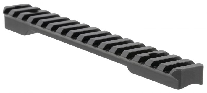 Talley PLM258763 Fierce Picatinny Rail  Black Anodized Long Action 20 MOA