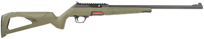 Winchester Repeating Arms 521139102 Wildcat  Full Size 22 LR 10+1 18" Matte Blued Sporter Barrel, Picatinny Rail Matte Black Polymer Receiver, OD Green Skeletonized Synthetic Stock, Ambidextrous