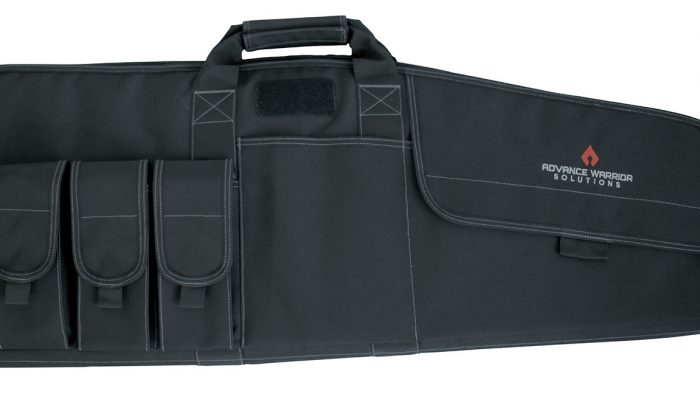Advance Warrior Solutions RA36RCBL Raptor  36" Black Polyester for Tactical Rifle, 4 Mag Pouch