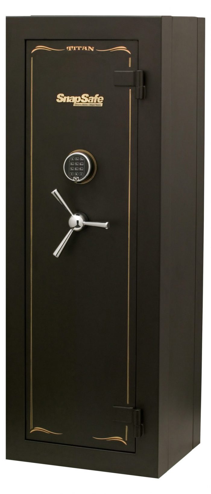 SnapSafe 75010 Titan Modular Safe Access Code/Key Entry, Black 9 Gauge Steel, 9 Gun Slots, 12+ Long  Gun Capacity