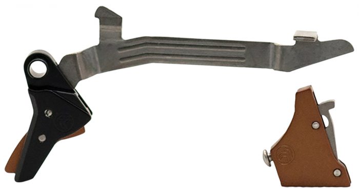 Timney Triggers ALPHAGLOCK34LRGBRNZE Alpha Competition 45 ACP/10mm Auto, Bronze Straight Trigger, Compatible w/Glock Gen3-4
