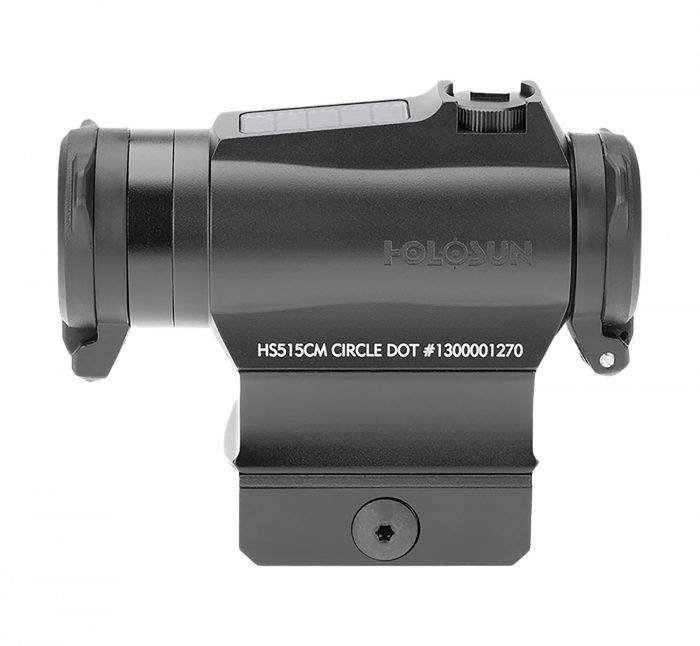 Holosun HS515CM 515  Black Anodized 1 x 20 mm 2 MOA Red Dot/65 MOA Circle Multi Reticle