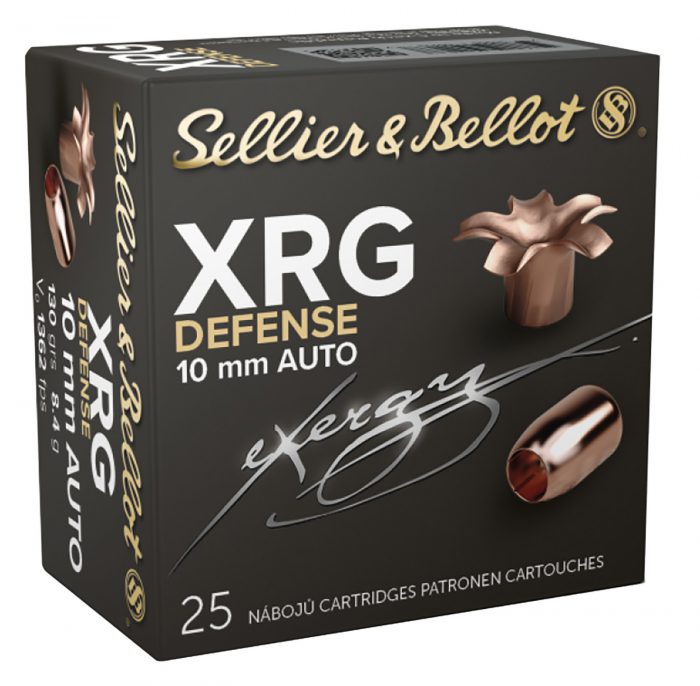 Sellier & Bellot SB10XA XRG Defense 10mmAuto 130gr Solid Copper Hollow Point 25 Per Box/40 Case
