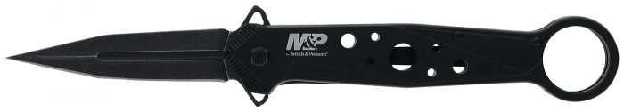 Smith & Wesson Knives 1193183 M&P Folding Dagger Folding Dagger Plain Black 8Cr13MoV SS Blade