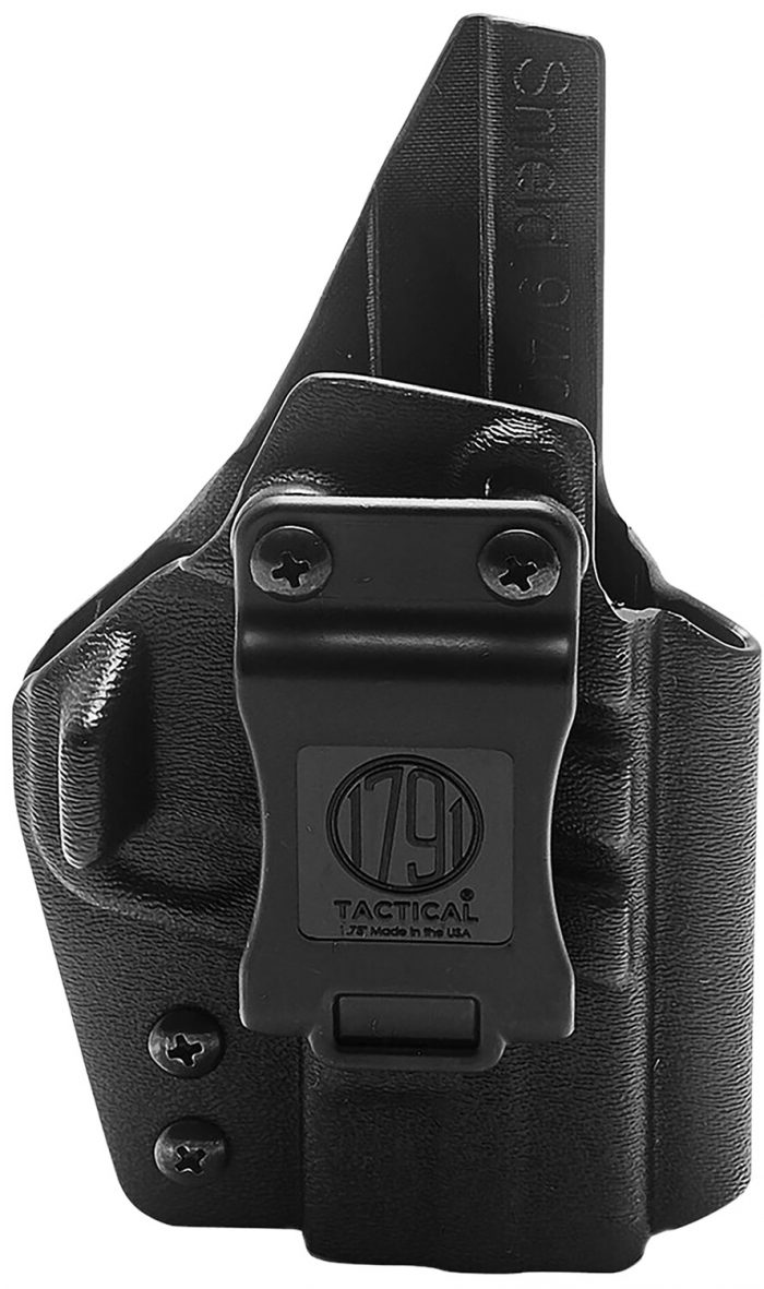 1791 Gunleather TACIWBG2CG3BLKR Tactical Kydex  IWB Black Kydex Belt Clip Fits Taurus G2C/G3 Right Hand
