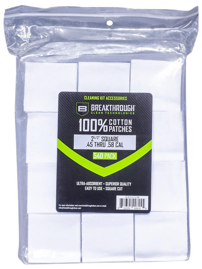 Breakthrough Clean BTCPS212540 Square Patches 45/54 Cal 540 pieces