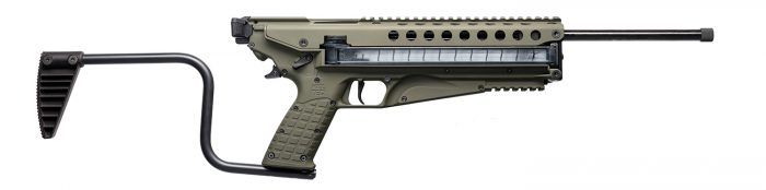 Kel-Tec R50GRN R50  5.7x28mm 50+1 16.10" Threaded Barrel, Green Receiver & Polymer Grip, Side-Folding Stock, Adjustable Sights, QD Sling Mount