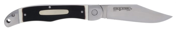 Cold Steel CS20NPM1Z Ranch Boss II 4" Folding Clip Point Plain Satin Polished/5.25" Faux Sawed Bone Handle