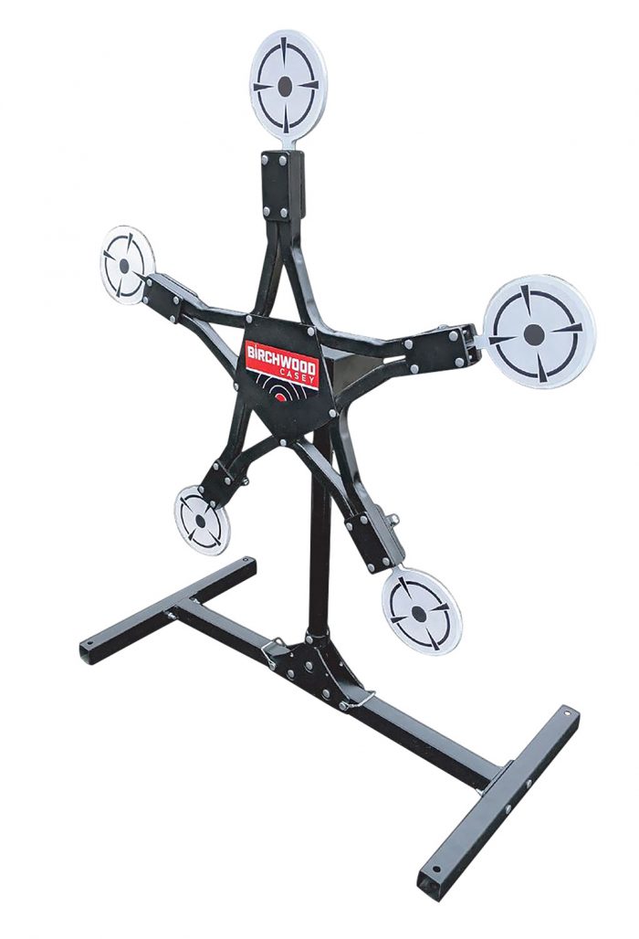 Birchwood Casey TXSPT Texas Star Plinking Target Handgun/Rifle/Shotgun Black/Gray AR500 Steel Star 0.37" Thick Standing