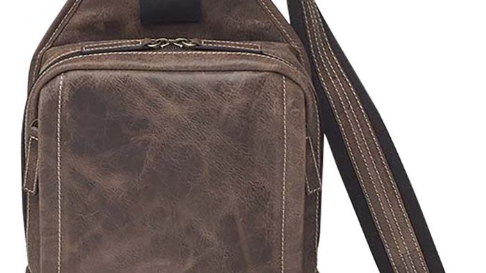Gun Tote'n Mamas/Kingport GTMCZY108 Sling Backpack  Brown Leather Includes Standard Holster