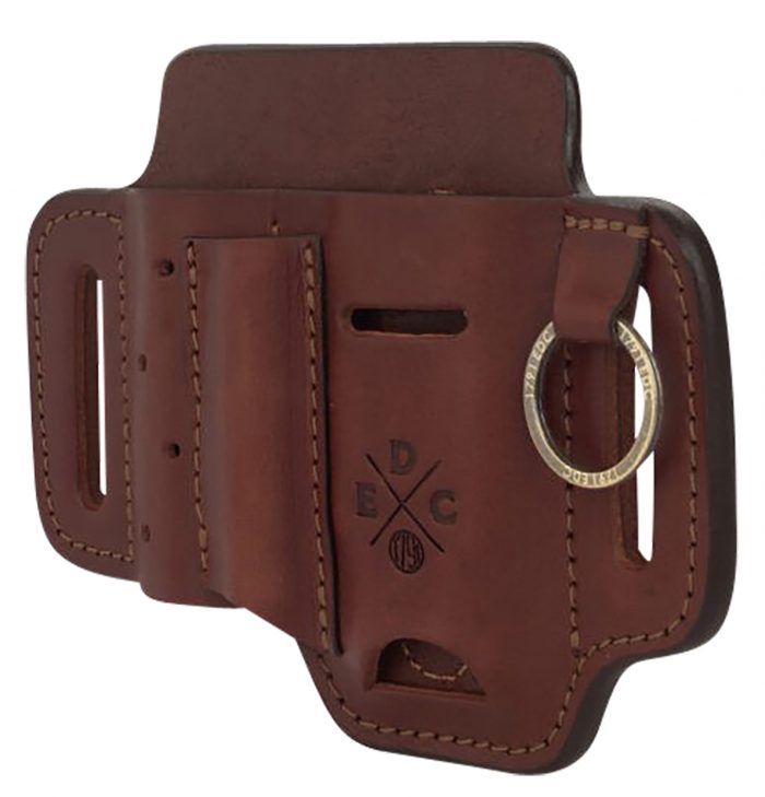 1791 Gunleather STESSFCHNA EDC Standard Easy Slide OWB Chestnut Leather Belt Slide Ambidextrous