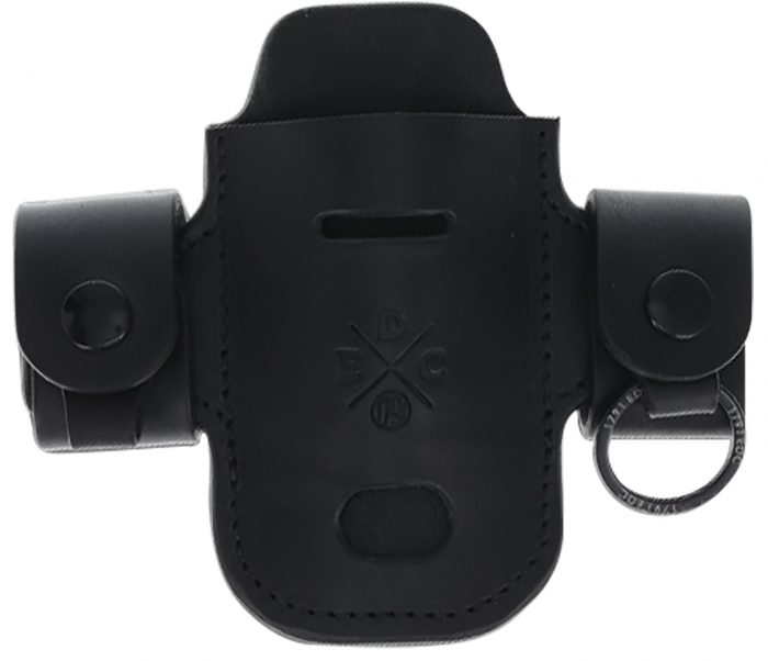 1791 Gunleather HDASSLBLKA EDC Heavy Duty Solo Action Snap OWB Black Leather Belt Loop Ambidextrous