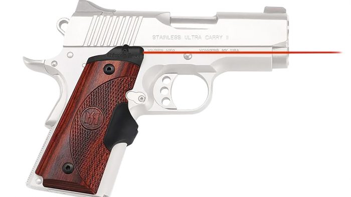 Crimson Trace LG902 Lasergrips Master Series 1911 Compact, Red Laser Rosewood