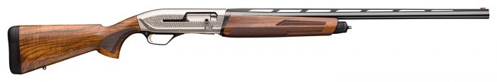Browning 011744304 Maxus II Ultimate 12 Gauge 3" Chamber 4+1 (2.75") 28" Gloss Blued Vent Rib Barrel, Matte Nickel Rec, Grade III Gloss Walnut Furniture, LPA Fiber Optic Sight, 3 Chokes