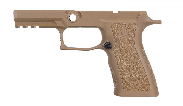 Sig Sauer GRIPMODXCA943SMCOY P320 Grip Module X-Series Carry (Small Size Module), 9mm Luger/40 S&W/357 Sig, Coyote Polymer, Fits Sig P320 (3.90" & 4.70")