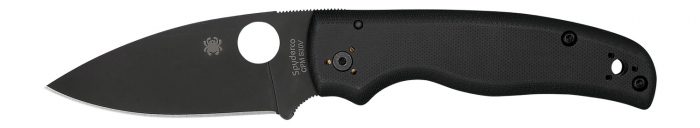 Spyderco C229GPBK Shaman  3.58" Folding Plain Black DLC CPM S30V SS Blade/Black Textured G10 Handle Includes Pocket Clip